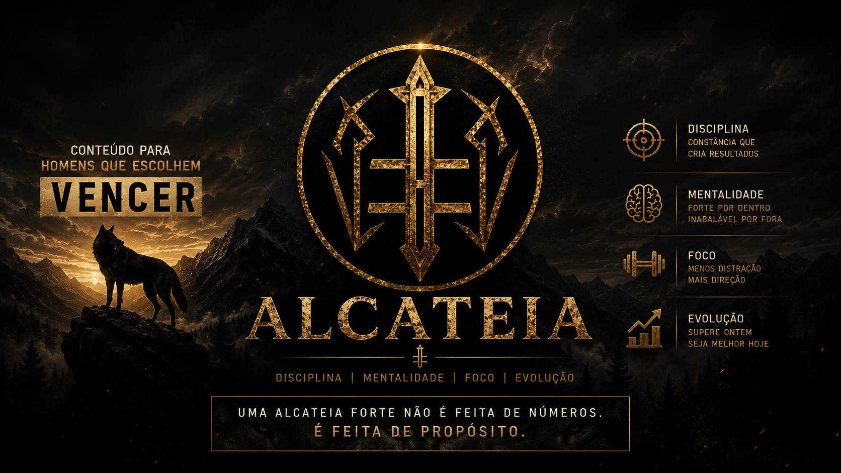 Alcateia — Conteúdo para homens que escolhem vencer